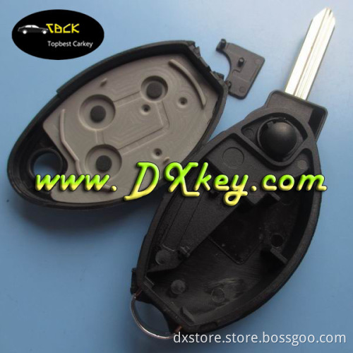 High Quality 3 buttons flip key shell for Citroen C5 remote key citroen c5 key shell